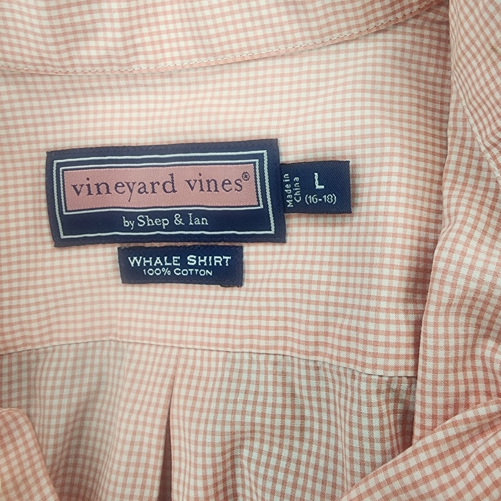 Vineyard Vines Long Sleeve Button-Up, Boys Large - Picture 4 of 4